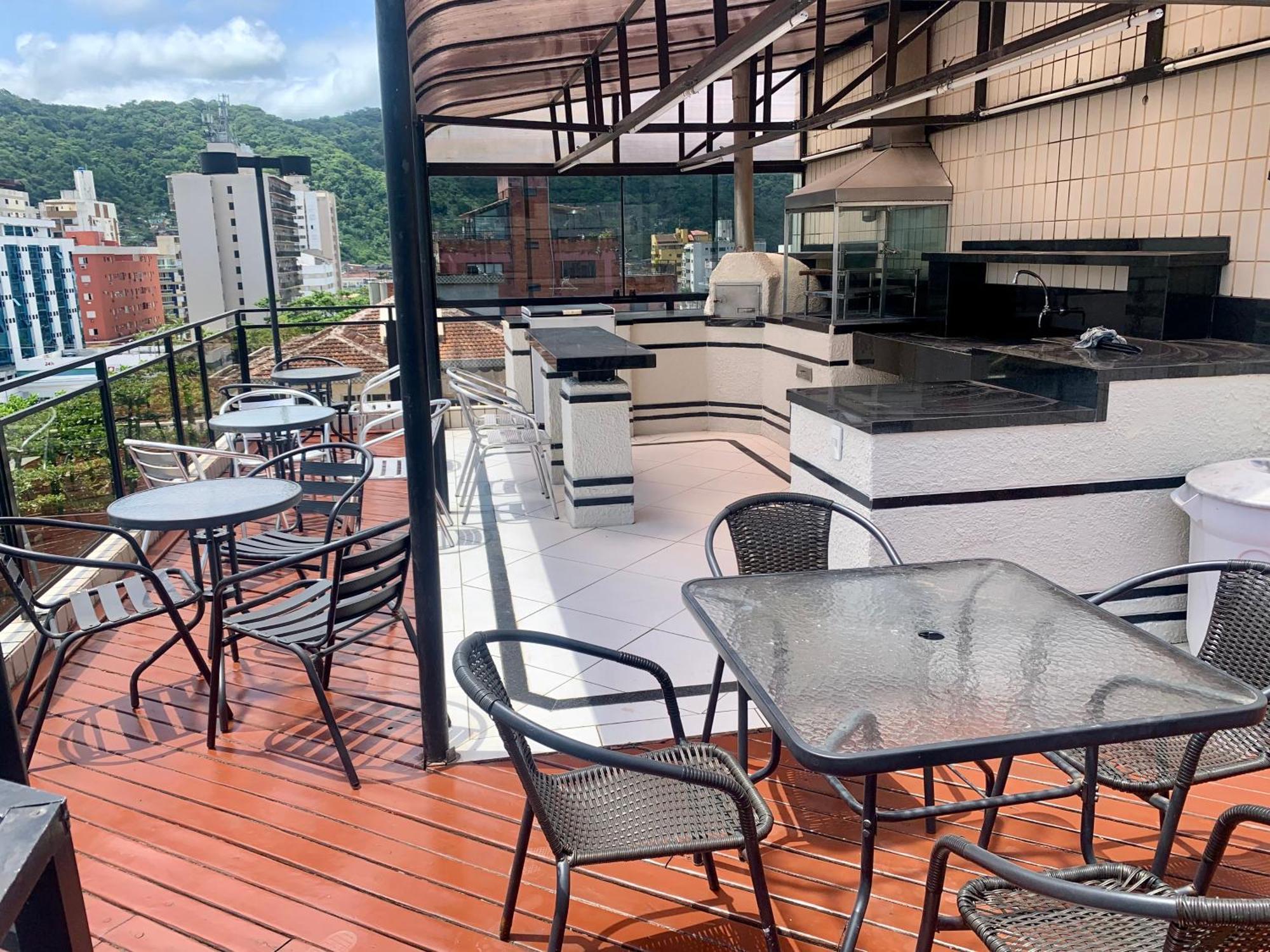 Cobertura Guaruja Churrasqueira E Piscina Privativas Exterior photo