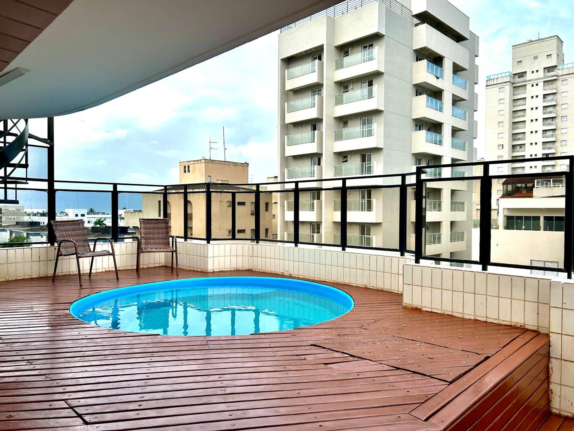Cobertura Guaruja Churrasqueira E Piscina Privativas Exterior photo