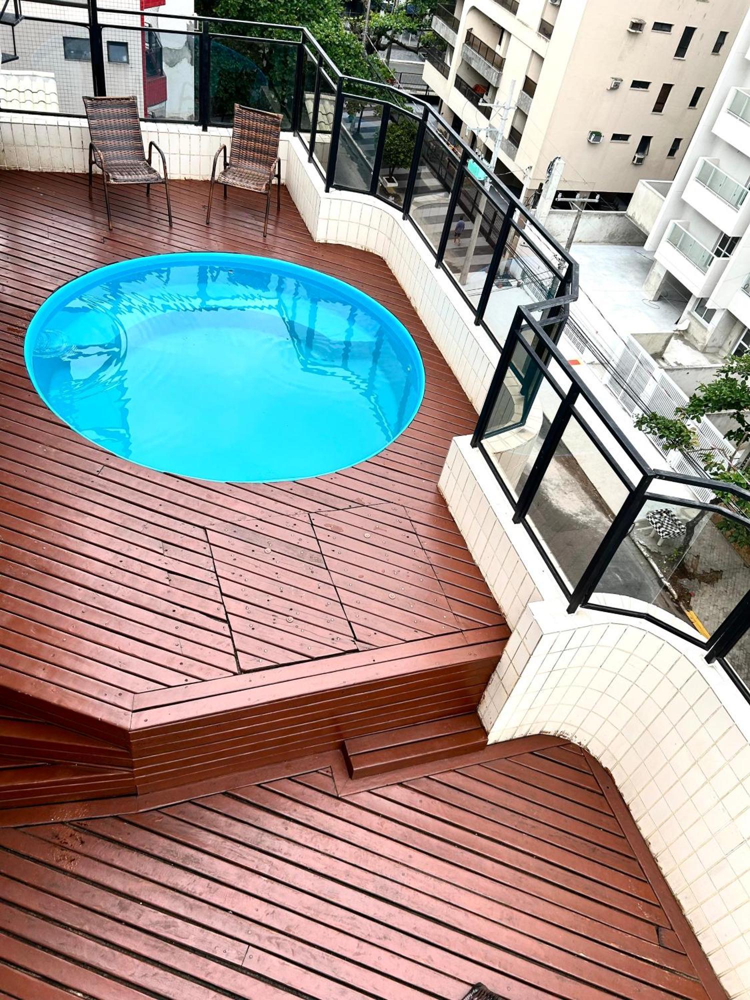 Cobertura Guaruja Churrasqueira E Piscina Privativas Exterior photo